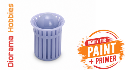 Slatted Steel Trash Cans - N, HO, S, and O Scales