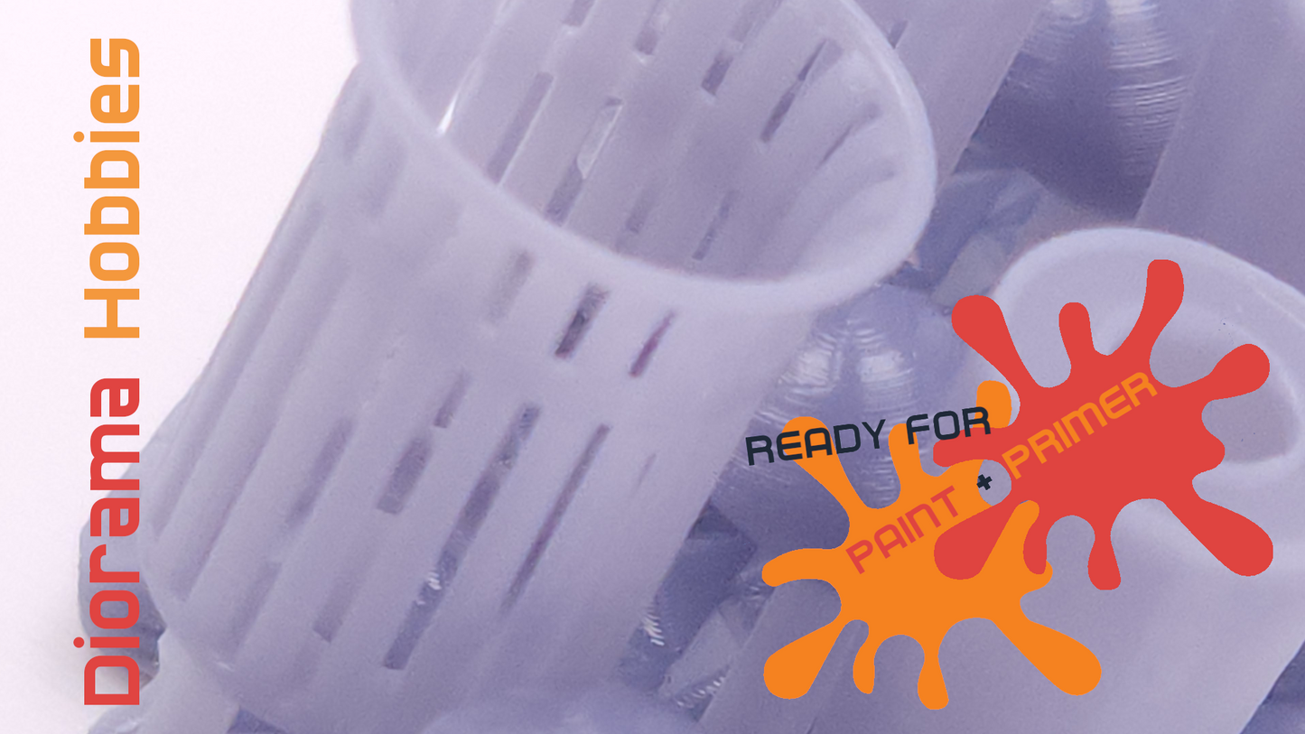 Slatted Steel Trash Cans (6 pack) HO, S, and O Scales