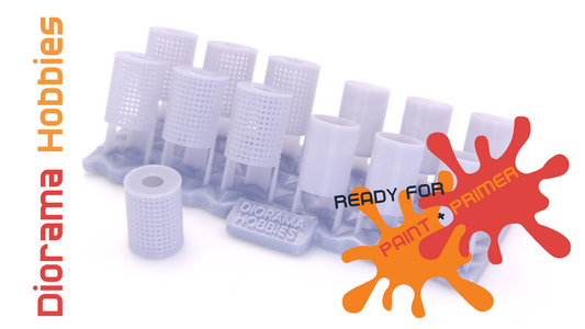 Thermoplastic Trashcans HO, S and O Scales