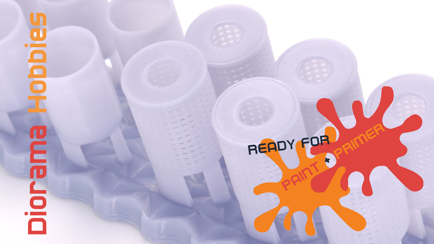Thermoplastic Trashcans HO, S and O Scales