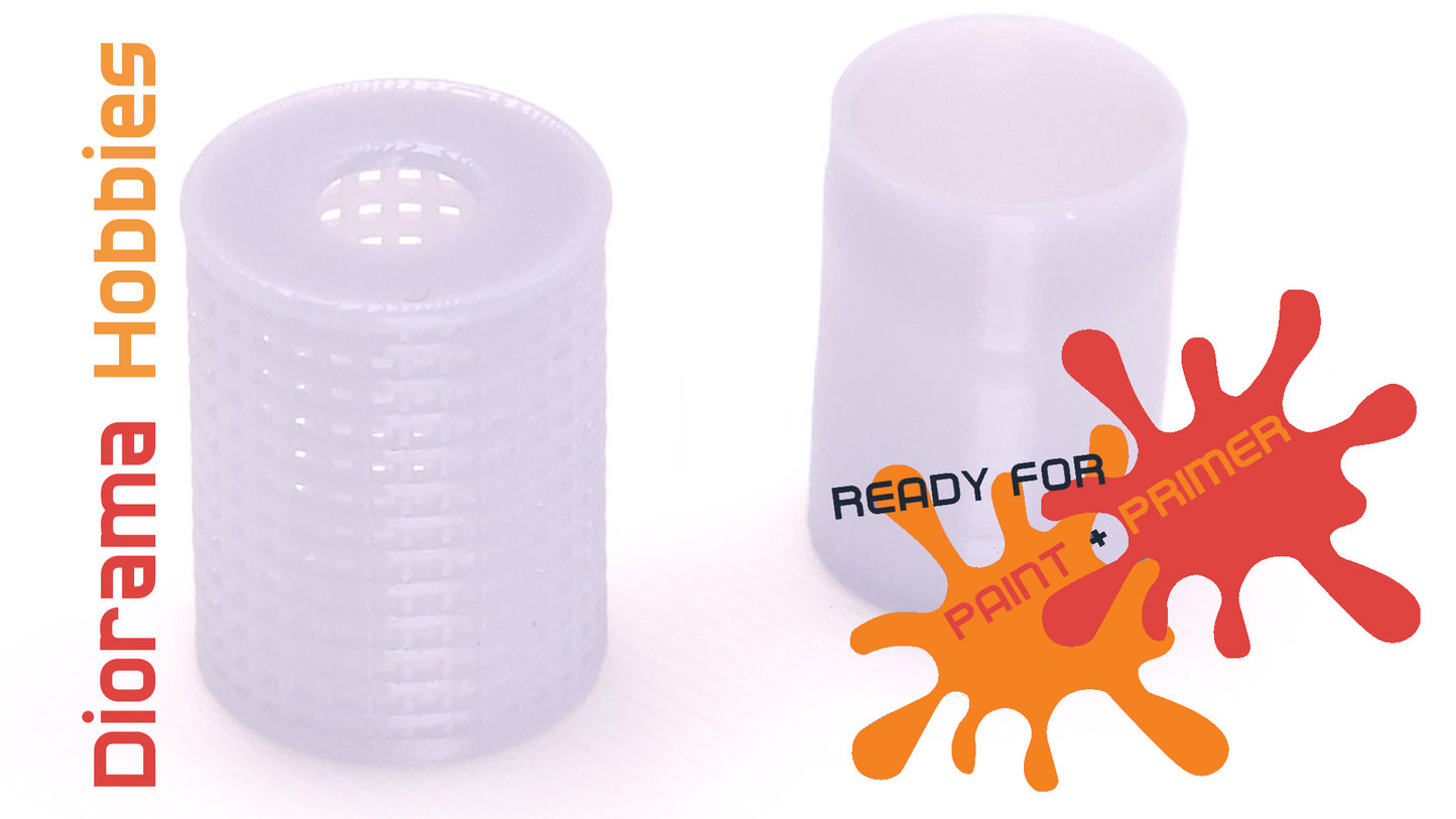 Thermoplastic Trashcans HO, S and O Scales