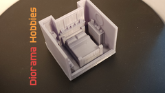 Window Scene - Bedroom -  HO Scale 1:87